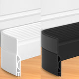 39 Inch Door Draft Stopper 2 Pack White & Black