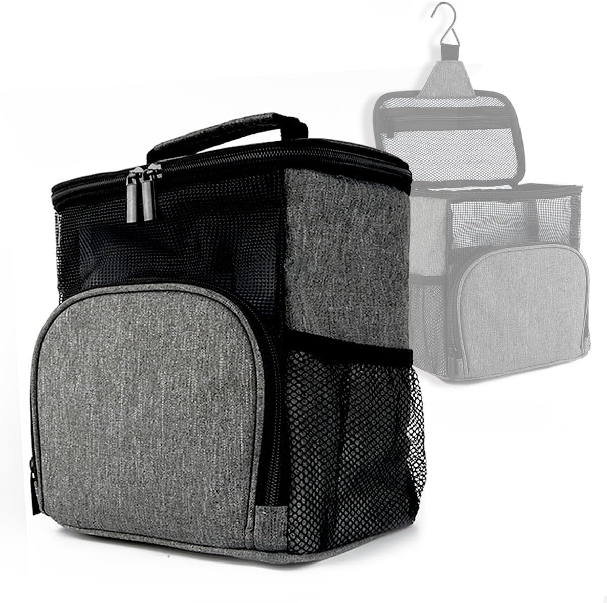 Mesh Shower Caddy Tote Bag, Portable Toiletry Bag Bath Organizer for College Dorms, Gym, Camp, Women and Men