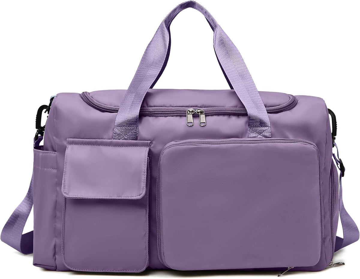 Gym Bag, For Both Men and Women, Foldable, With Shoe Compartment and Wet/Dry Compartment
