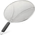 Splatter Screen for Frying Pan (13”) - Grease Splatter Guard for Frying Pan - Oil Splatter Guard - Oil Splash Guard for Frying Pan - Stainless Steel Grease Screen for Stove Top (Black)