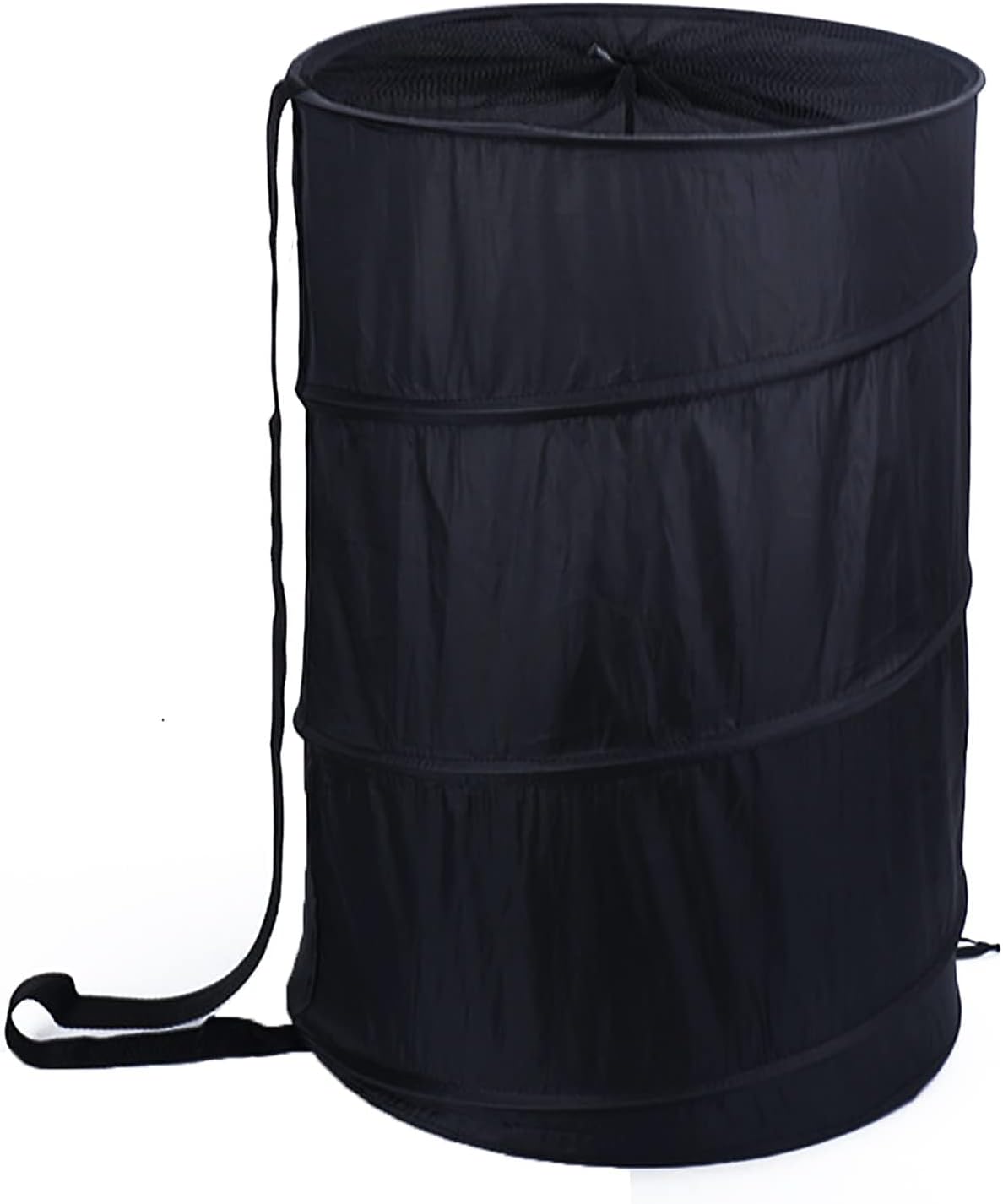 Extra Large 107L Strong Laundry Hamper 17.5" x 27" Collapsible Laundry Baskets with Long Straps Drawstring Barrel Foldable Hamper for Laundry Room, Bathroom, Campout, College Dorm or Travel