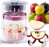 5.12-Inch Apple Slicer - 8 Slices, Ultra-Safe & Heavy-Duty Stainless Steel Extra Large Apple Cutter, Upgraded Cut Apples All The Way Through, with Transparent Bowl
