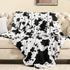Cow Print Blanket, Fuzzy Cow Print Throw Blankets for Couch, Cow Throw Blanket for Adults, Soft Warm Plush Cow Blanket, Cute Flannel Fleece Throw Blankets, 40&