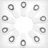 Bag Clips with Magnet- Food, Chip, Bag Clips for Food Storage with Airtight Seal Grip for Bread, Snack and Food Bags (White, Pack of 10)