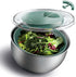 Stainless Steel Salad Spinner - 5 Qt. Lettuce Washer And Vegetable Spinner Dryer for Easy Salad Prep - Non Slip Base with Pull Handle - Auto Stop Brake System, Stain and Odor Resistant