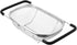 Fine Mesh Colander Over The Sink 6 Quart Stainless Steel Strainer Basket & Expandable Rubber Grip Handles - Strain, Drain, Rinse Fruits, Vegetables
