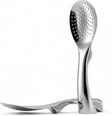 18/8 Stainless Steel Rice Paddle, Non-Stick Rice Spoon, Mirror Finish, Stand-Up Design, Serving Spoon for Kitchen- 7.9-inch Long