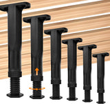 6PCS Bed Frame Support Legs Adjustable (7.75"-13.5") - Heavy Duty for Maximum Stability in Dresser, Table, Chair, Sofa, and Cabinet Furniture