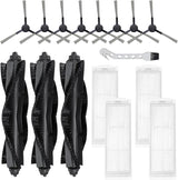 WVCR200S Replacement Parts for WYZE Robot Vacuum Cleaner WVCR200S Spare Accessories, 3 Main Roller Brush, 8 Side Brushes, 4 Hepa Filters, 1 Cleaning Tool