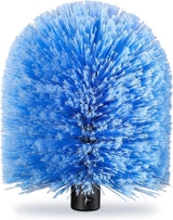 Twist-On Cobweb Duster Head Brush, Fits Standard 3/4 inch Threaded Poles, Attachment Spider Web Duster Brush for Outdoor & Indoor Cleaning