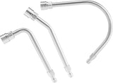 Pressure Washer Extension Wand - Gutter Cleaner Attachment - 30°, 90°, 120° Curved Rod, 1/4" Quick Connect, 4000 PSI