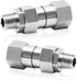 1/4” NPT Pressure Washer Swivel Fitting, Anti-Twist 1/4” Male to Female Adapter, 360° Kink-Free Swivel Connector for Gun and Hose, 4000 PSI, 2 Pcs