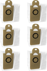 Dust Bags Replacement for iHome AutoVac Nova Pro Self Empty Robot Vacuum Cleaner Accessory Parts, for iHome Nova S1 Pro, Halo, Orbita, Eclipse, Luna, 6 Pack
