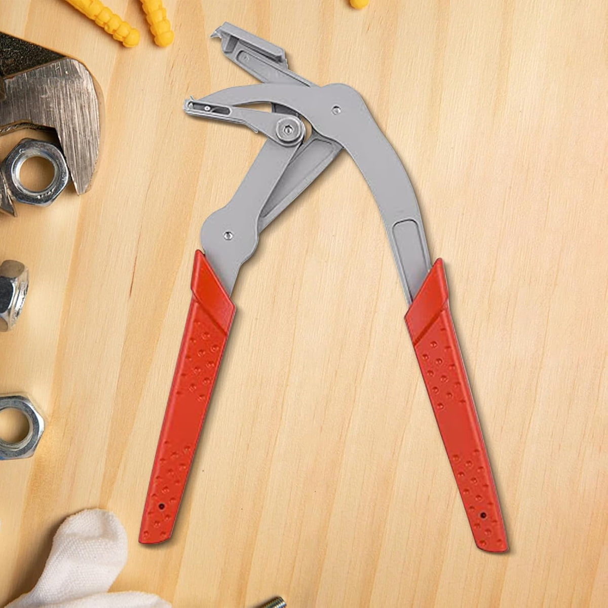 Car Clip Pliers, Efficient Multi-Functional Automotive Snap Pliers, Auto Trim Removal Tool, Spring-Loaded Fastener Rivet Remover for Door Panels, Trim Clips, Rivets, and Interior Panels (1PC)