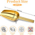 6pcs Gold Ice Scoopers for Ice Bucket, 5 Oz Candy Scoops for Candy Buffet Stainless Steel Mini Scoop Metal Food Scoops for Jars Canisters Scooping Dry Goods, Sugar, Coffee Bean, Flour, Spice