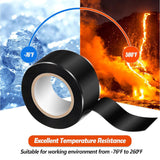 Amylove 6 Roll Waterproof Self Fusing Silicone Tape 1 Inch x 10 ft Black Leakproof Seal Hose Pipe Repair Tape for Water Emergency Pipeline Plumbing Repair Cable Winding Insulating