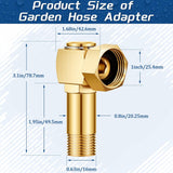 Amylove 2 Pieces Hose Reel Swivel Fittings Garden Hose Reel Replacement Parts Brass Replacement Part Swivel Hose Reel Cart Swivel Fitting for Garden Hose Adapter Hose Cart Brass Swivel Replacement