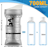 Amylove 100/150 Pcs Disposable Pee Bags Bulk 700cc Portable Urine Bags Men Women Emergency Toilet Traffic Jam Vomit Pouches for Camping Road Trip Driver Travel Outdoor Pregnant Patient