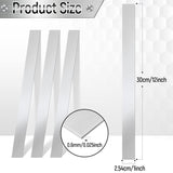 Amylove 10 Pcs Metal Strips Shim Stock Metal Sheet Shims Gap Filler Trim Strip 0.02'' Thickness(Stainless Steel,1'' Width)