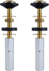 2 Pack Toilet Tank to Bowl Bolt Kits, Heavy Duty Bolts Toilet Bolts for Tank Solid Brass with Extra Long Nuts Easy to Install and Double Gaskets for Fastening