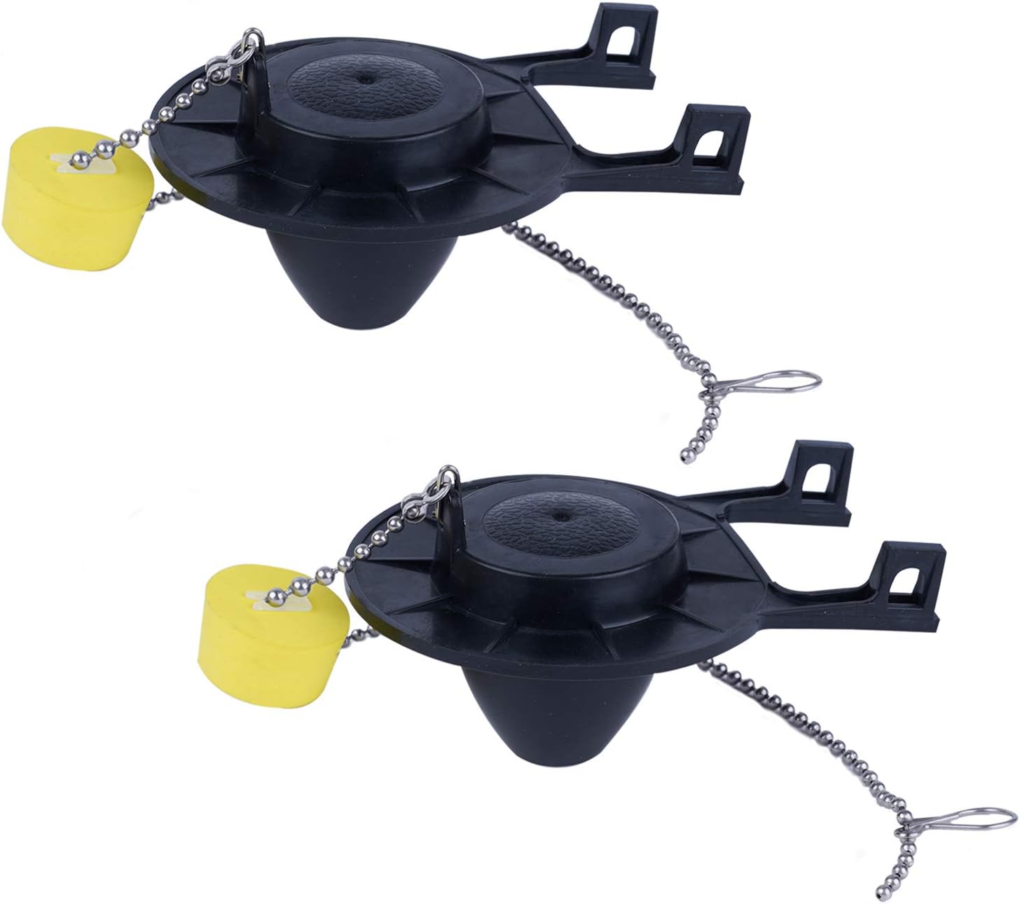 2 Pack 2-Inch Toilet Flapper Replacement Compatible with American Standard 7381129-200.0070A Universal Flapper and Chain with Float, 2-Inch Flush Valves
