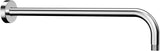 16 Inch All Metal Shower Extension Arm, Extra Long Extender with Flange, Stainless Steel Rainfall Shower Arm Water Outlet, Wall Mounted Shower Head Extender, Chrome
