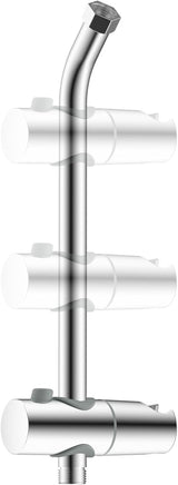 Shower Slide Bar with Handheld Shower Head Holder, Stainless Steel Shower Arm Extension Sliding Bar, Height & Angle Adjustment Showerhead Holder, Chrome