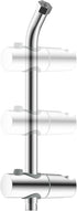 Shower Slide Bar with Handheld Shower Head Holder, Stainless Steel Shower Arm Extension Sliding Bar, Height & Angle Adjustment Showerhead Holder, Chrome
