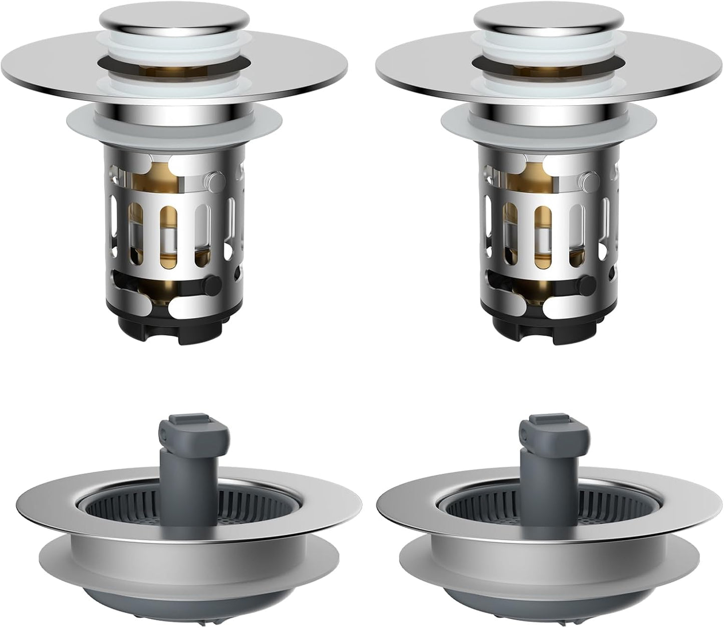 3 in 1 Bathroom & Kitchen Sink Drain Strainer