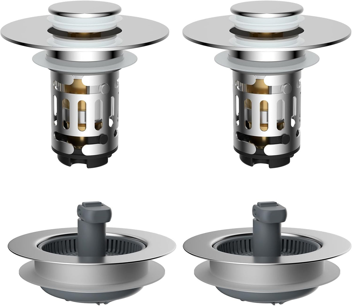 3 in 1 Bathroom & Kitchen Sink Drain Strainer