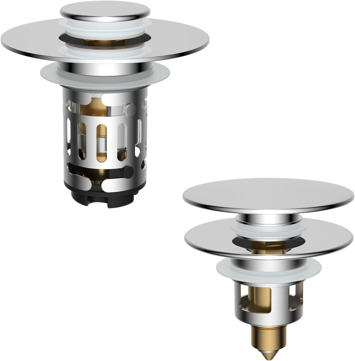 Upgraded 3 in 1 Bathroom Sink Drain Strainer