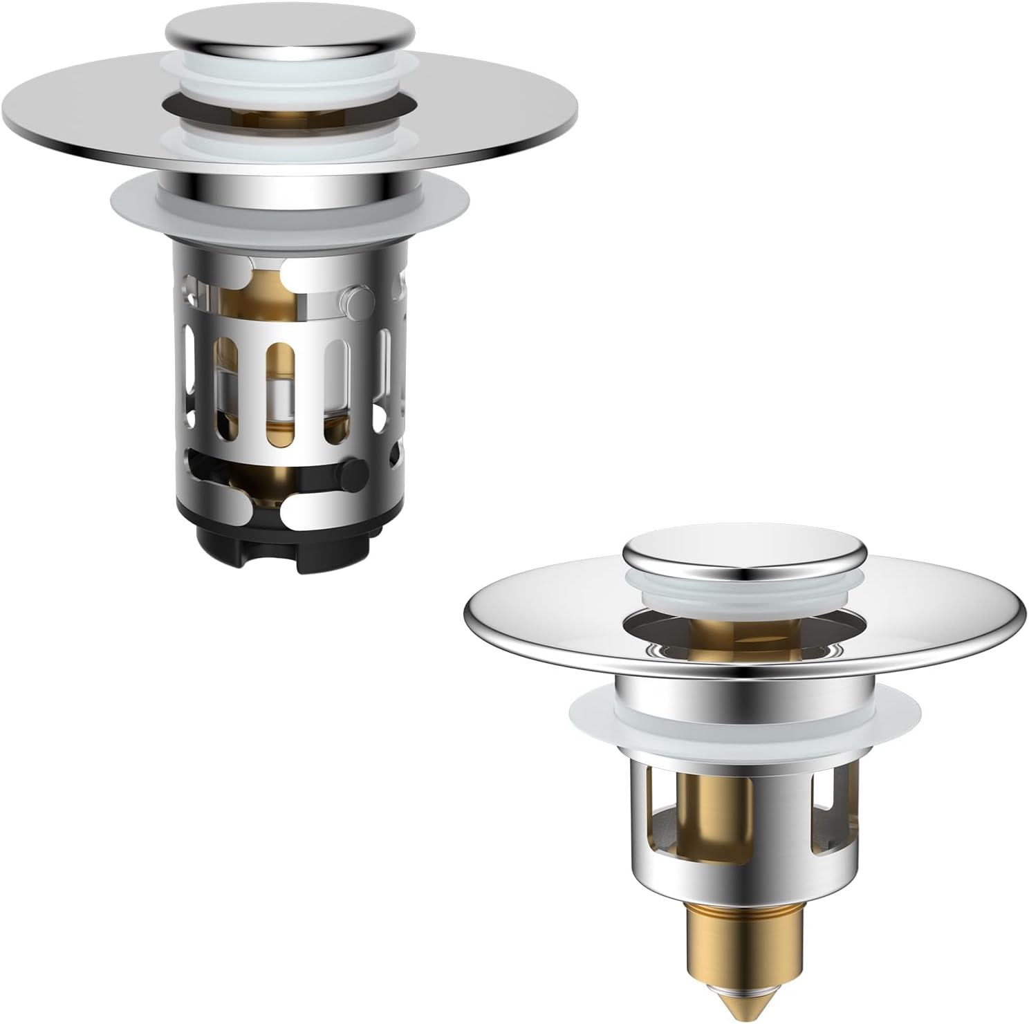 Upgraded 3 in 1 Bathroom Sink Drain Strainer