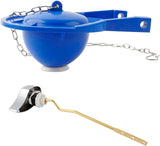 Large 3-Inch Toilet Flapper with Toilet Handle Replacement Compatible with TOTO THU068#CP Trip Lvr