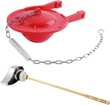 Large 3-Inch Toilet Flapper with Toilet Handle Replacement Compatible with TOTOTHU004-CP Trip Lvr
