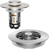 Upgraded 3 in 1 Bathroom and Kitchen Sink Drain Strainer