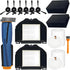 RV2310AE Replacement Parts for Shark RV2310AE Matrix Robot Vacuum Cleaner Accessories Kit, 1 Main Brush, 6 Side Brushes, 2 Filters, 2 Sets Foam Filters, 1 Cleaning Brush
