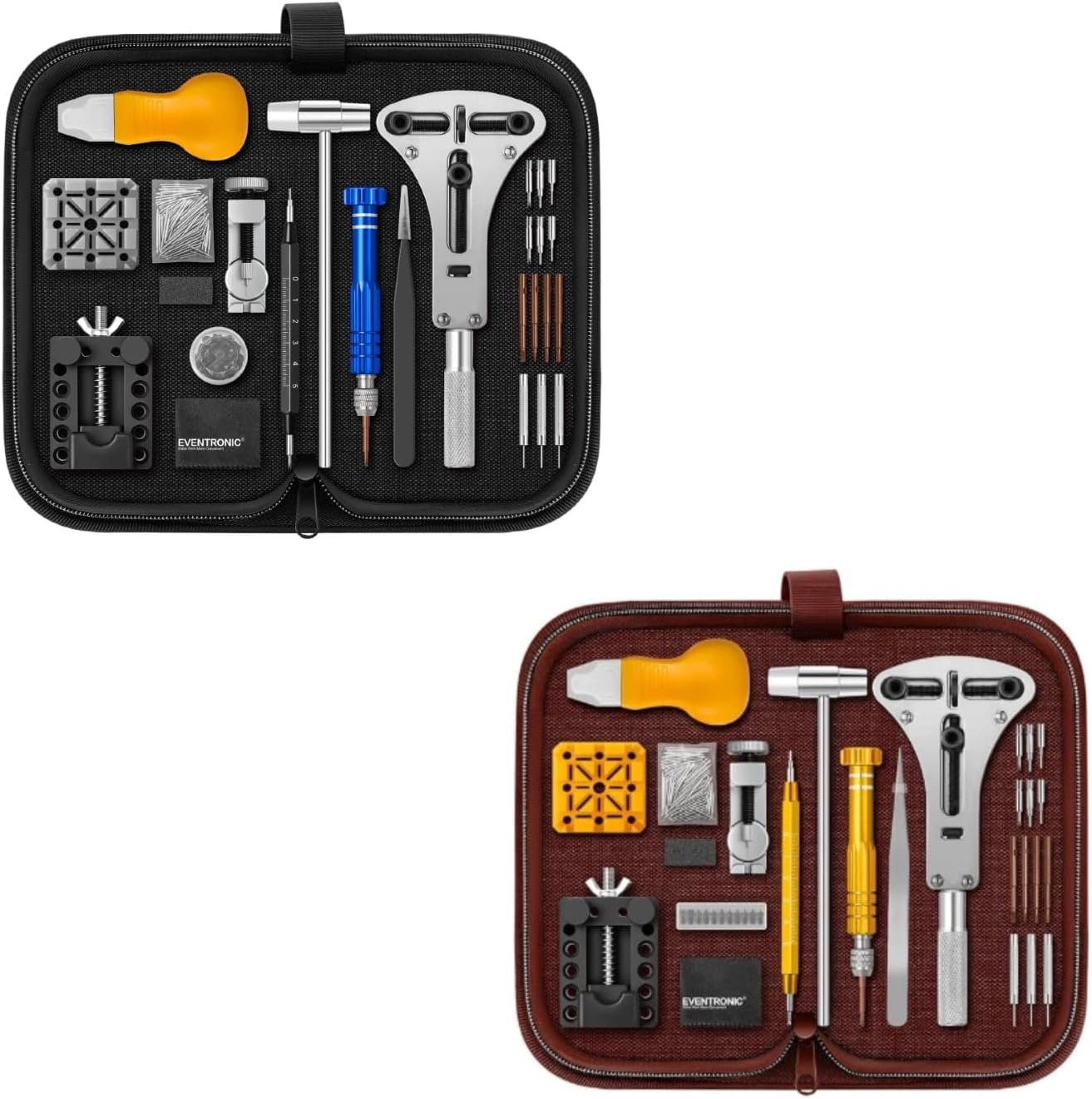 Watch Repair Kit with Black and Brown Bag