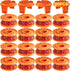 20 Pack (WA0010)Replacement Trimmer Line Spool Compatible with Worx Weed Eater, 0.065 inch Trimmer Line Refills for Worx Trimmer,Weed Wacker String Replacement Parts(16 Trimmer Spools,4 Trimmer Caps)