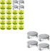 24 PCS Weed Wacker String and 4 Pack AC14HCA Replacement Spool Cap Compatible with Ryobi One Plus+ AC80RL3