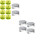 10 PCS Weed Wacker String and 4 Pack AC14HCA Replacement Spool Cap Compatible with Ryobi One Plus+ AC80RL3