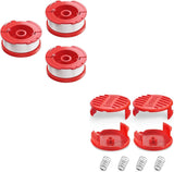 3 Pack CMZST0653 Weed Eater String and 4 Pack CMZST120SC String Trimmer Spool Compatible with Craftsman Weed Wacker