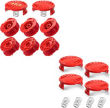 8 Pack CMZST0803 CMZST080 Weed Eater String and 4 Pcak CMZST120SC String Trimmer Spool Cap Compatible with Craftsman Weed Wacker