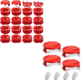 20 Pack CMZST0803 CMZST080 Weed Eater String and 4 Pcak CMZST120SC String Trimmer Spool Cap Compatible with Craftsman Weed Wacker