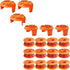 18 Pack WA0010 Replacement Trimmer Line Spool Compatible with Worx, 120ft .065 inch, Compatible with Worx String Trimmers (12 Line spools+6 Cap)
