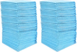100 pet training pads, 18" x 13", with moisture locking technology.