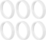 Six black rubber pool cleaner tires stacked