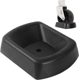 Jack Wheel Chock Stabilizer - Heavy Duty Rubber Travel Trailer Jack Caster Wheel Dock 6" Single Wheel Stopper for Boat RV Trailers and Caravans