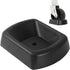Jack Wheel Chock Stabilizer - Heavy Duty Rubber Travel Trailer Jack Caster Wheel Dock 6" Single Wheel Stopper for Boat RV Trailers and Caravans