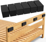 32Pc Eva Foam Headboard Stoppers for Wall, 25mm Thicker Bed Stoppers for Headboard, 8Pcs (25mm) + 24Pcs (5mm), Furniture Wall Protectors,40 * 80 mm (Black)