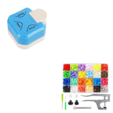 Paper Corner Rounder Punch, Corner Punch Corner Cutter Rounder for Cardstock + Snap Button Kit with Snaps Pliers, 240 Sets Plastic Snaps for Fabric